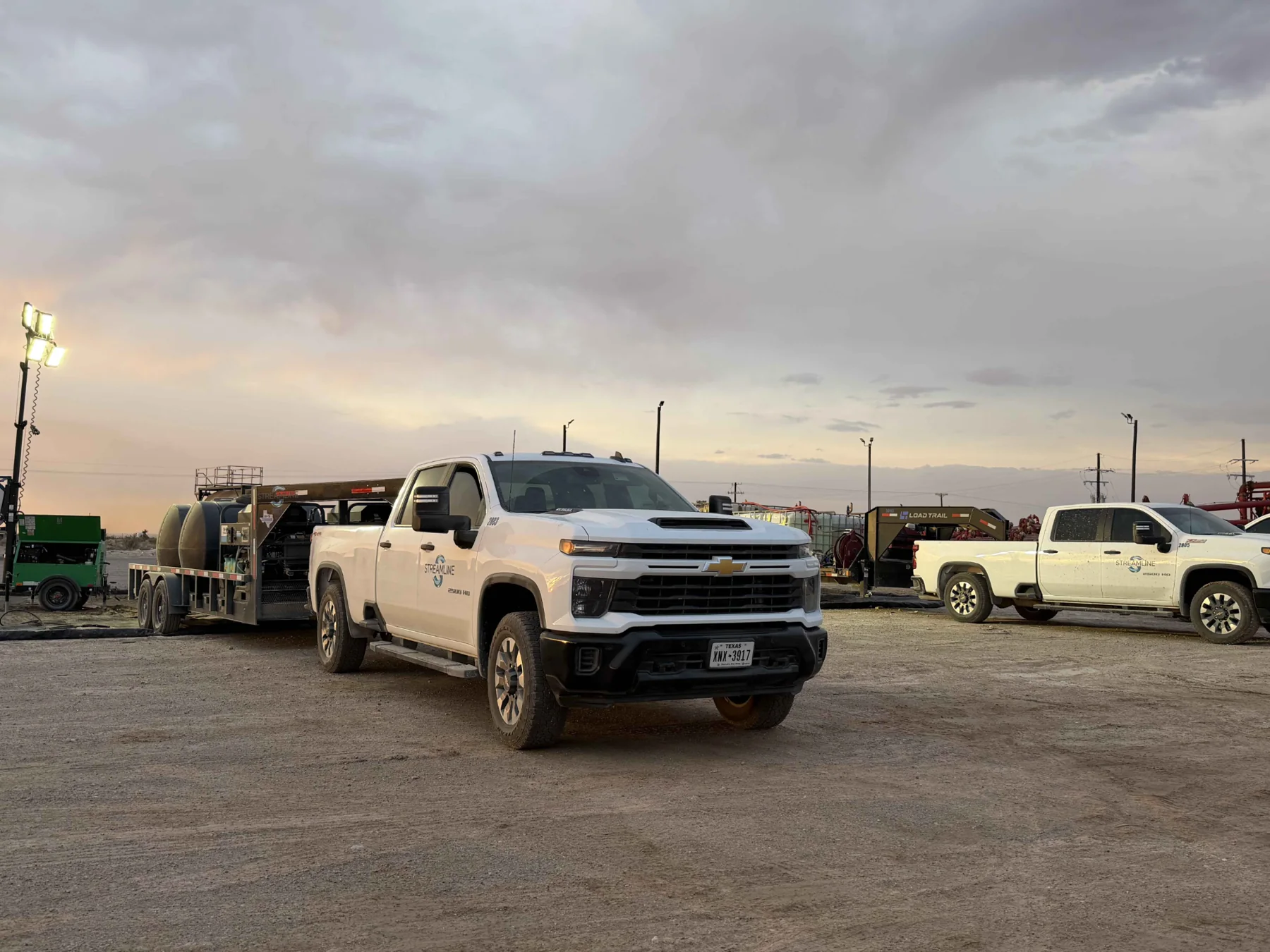 Streamline Industrial trucks and field support equipment on location